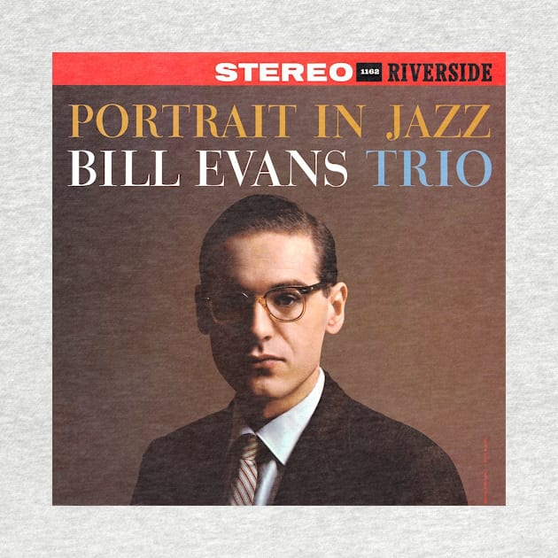 Vintage Bill Jarr Evans Music Trio Portrait Song in Jazz Album by CatheGioi